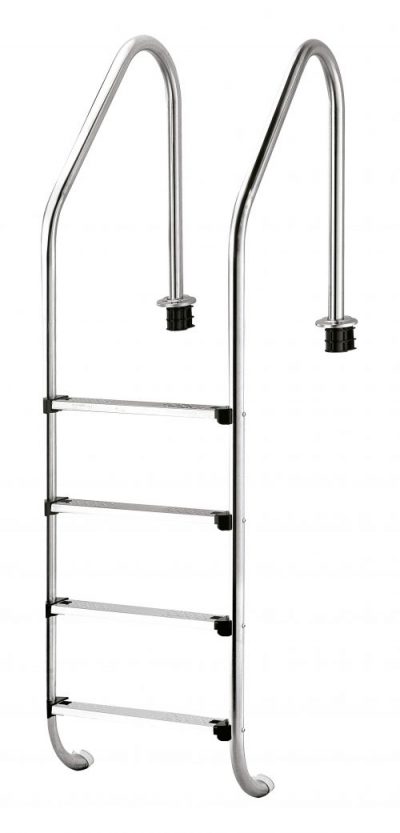 ESCALERA 4 PELD. INOX. AISI 304