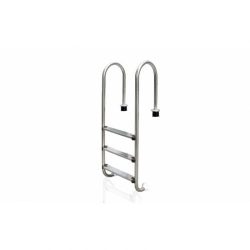ESCALERA 5 PELD. LARGA INOX. AISI 304 PARA MURO